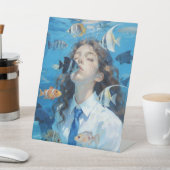 Gekust door de Oceaan Reclamebord Met Voetstuk (Insitu)