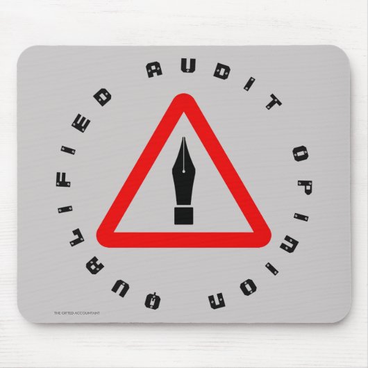"Gekwalificeerde accountantsverklaring" Muismat (Voorkant)