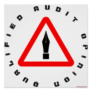 "Gekwalificeerde accountantsverklaring" Perfect Poster