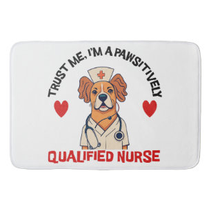 Gekwalificeerde Verpleegster Positief Badmat