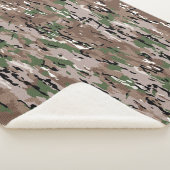 Gekweekt leger Camo Dog Sherpa Deken (3/4)