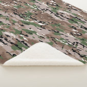 Gekweekt leger Camo Dog Sherpa Deken (3/4)