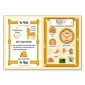 Gel - Gold Horn Unicorn carte de commerce (Dos)