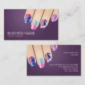 Gel ou carte de visite acrylique de clou (Devant / Derrière)