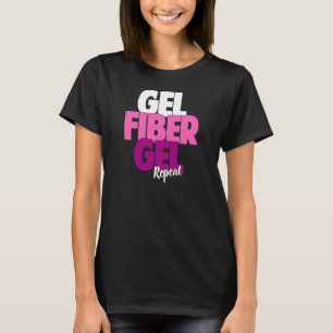 Gel, Vezel, Gel, Herhaal - 3D de Lashes van de Vez T-shirt