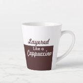 Gelaagd als een Cappucino Latte Mok (Rechts)