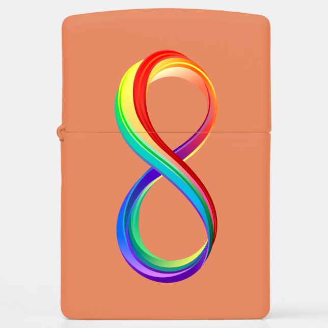 Gelaagd Rainbow Infinity symbool (Front)