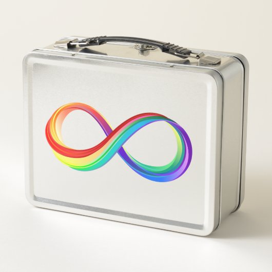 Gelaagd Rainbow Infinity symbool (Achterkant)