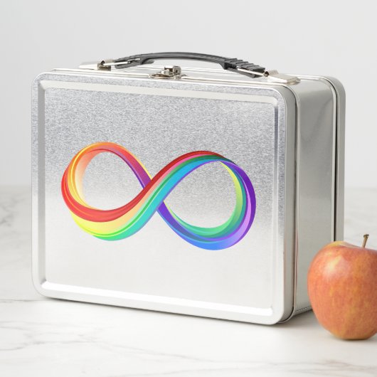 Gelaagd Rainbow Infinity symbool (In situ)