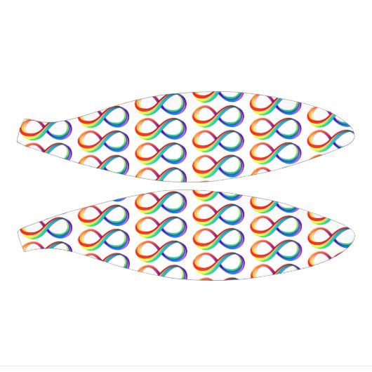 Gelaagd Rainbow Infinity symbool Basketbal (Panelen)