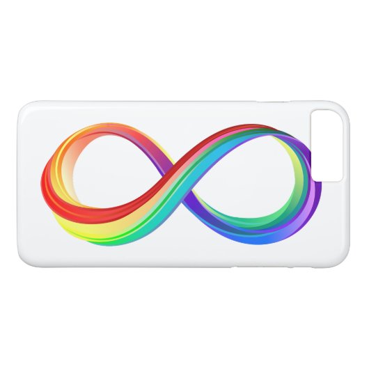 Gelaagd Rainbow Infinity symbool Case-Mate iPhone Case (Achterkant (Horizontaal))