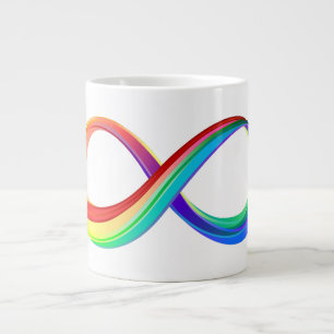 Gelaagd Rainbow Infinity symbool Extra Grote Beker