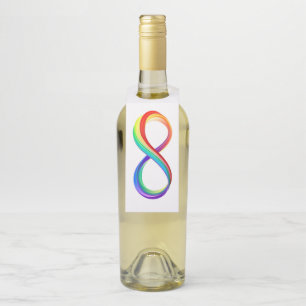Gelaagd Rainbow Infinity symbool Flessenhanger