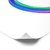 Gelaagd Rainbow Infinity symbool Foto Afdruk (Hoek)