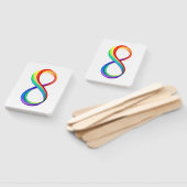 Gelaagd Rainbow Infinity symbool Handwaaier (Niet-gemonteerd)