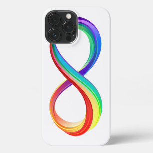 Gelaagd Rainbow Infinity symbool iPhone 13 Pro Max Hoesje
