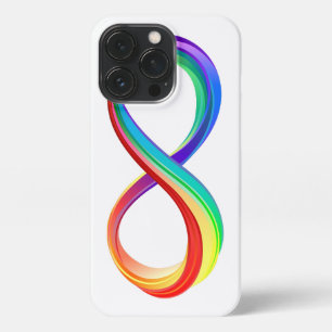 Gelaagd Rainbow Infinity symbool iPhone 13 Pro Hoesje