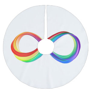 Gelaagd Rainbow Infinity symbool Kerstboom Rok