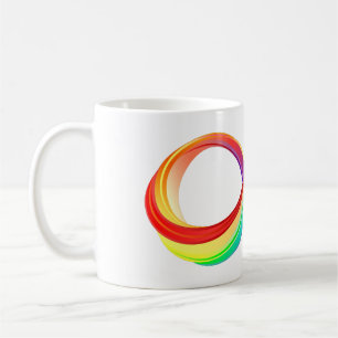 Gelaagd Rainbow Infinity symbool Koffiemok