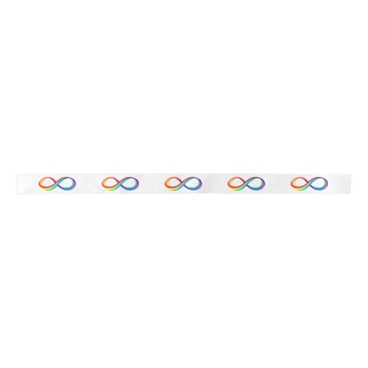 Gelaagd Rainbow Infinity symbool Lint (Voorkant)
