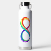 Gelaagd Rainbow Infinity symbool Waterfles (Voorkant)