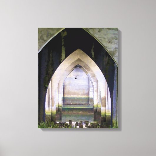 Gelaagde bogen canvas afdruk (Voorkant)