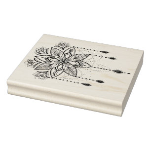Gelaagde geometrie Rubber Stempel