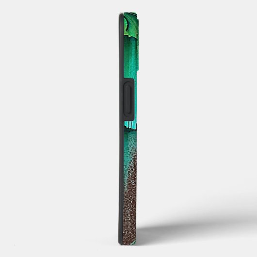 Gelaagde groene en bruine verf Case-Mate iPhone case (Achterkant / Rechts)