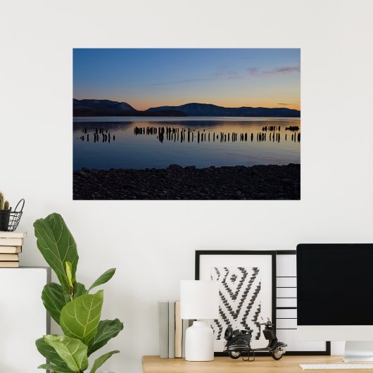 Gelaagde landschap poster (Thuiskantoor)