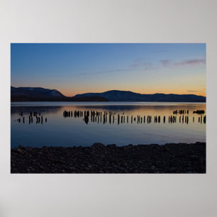 Gelaagde landschap poster