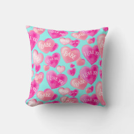 Gelaagde Love Pillow Waterverf Hearts Sweet Notes Kussen