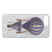 Gelaagde luchtballon blauw Case-Mate iPhone case (Achterkant (Horizontaal))