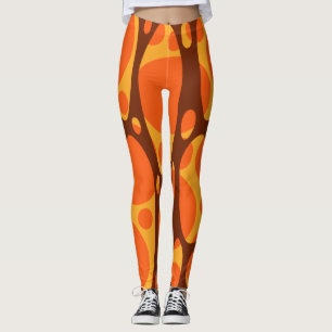 Gelaagde ovalen uit de jaren zeventig leggings