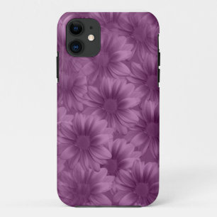 Gelaagde paarse Gerbera margrieten iPhone 11 Hoesje