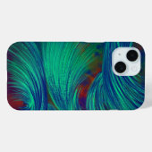 Gelaagde Phoenix Feather iPhone 16 Hoesje (Achterkant (horizontaal))