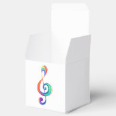 Gelaagde regenboog discantsleutel bedankdoosjes (Geopend)