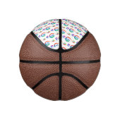 Gelaagde regenboog treble sleutel basketbal (Rechts)
