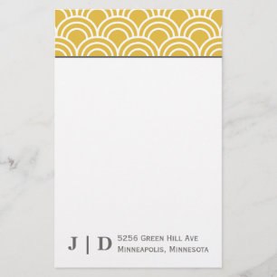 Gelaagde sint-jakobsschelpen briefpapier