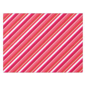 Gelaagde snoepjes strepen - rood, roze en wit tafelkleed (Voorkant (Horizontaal))