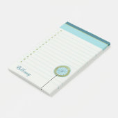 Gelaagde, stijlvolle, moderne lijst met opsommings post-it® notes (Schuin)