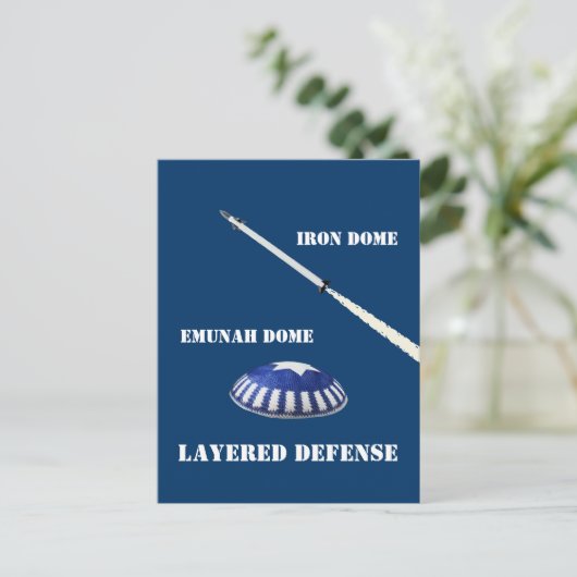 Gelaagde verdediging briefkaart (Staand voorkant)