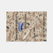 Gelaagde verdediging fleece deken (Voorkant (Horizontaal))