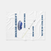 Gelaagde verdediging fleece deken (Voorkant (Horizontaal))