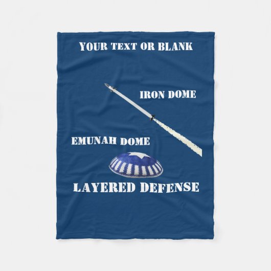 Gelaagde verdediging fleece deken (Voorkant)