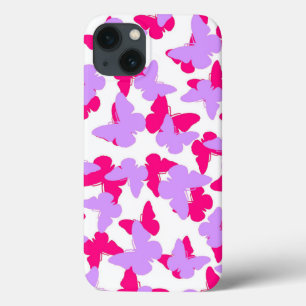 Gelaagde vlinders iPhone 13 hoesje