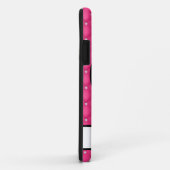 Gelaagde warmroze faux Rhinestone-handstandaard Case-Mate iPhone Case (Achterkant/rechts)