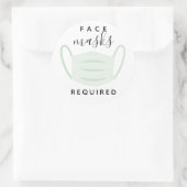 Gelaatsmasker vereist label (Tas)