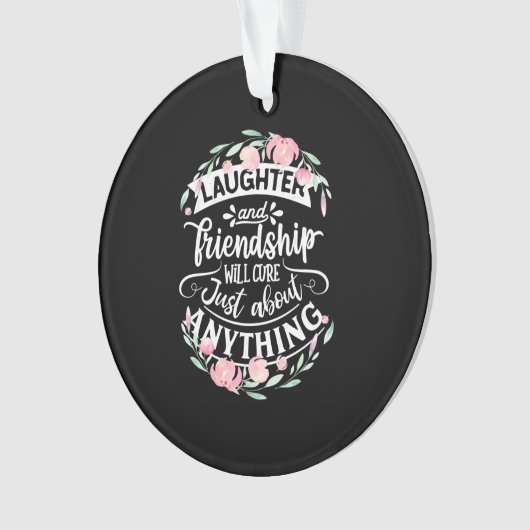 Gelach en vriendschap ornament (voorkant)