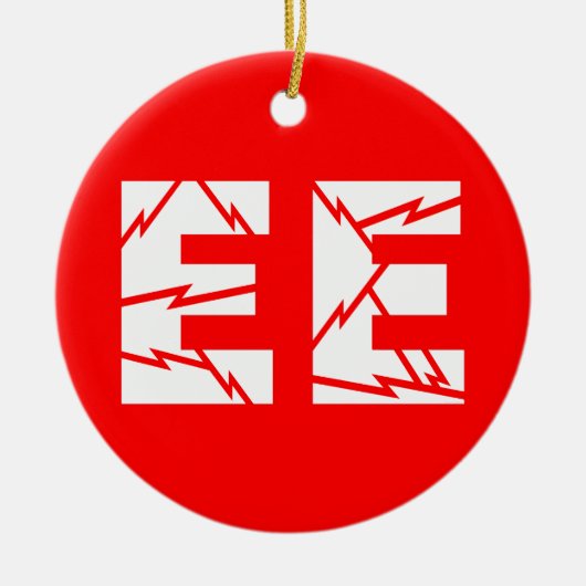 Geladen EE Electrical Engineering Keramisch Ornament (Voorkant)