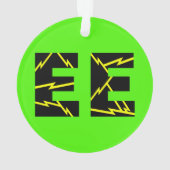 Geladen EE Electrical Engineering Ornament (achterkant)